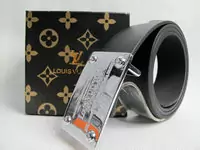 ceinture louis vuitton lv marque 2011 nouveau-argent point apparence noir cuir